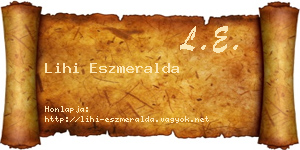 Lihi Eszmeralda névjegykártya